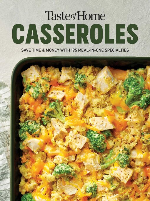 Title details for Taste of Home Casseroles by Taste of Home - Wait list
